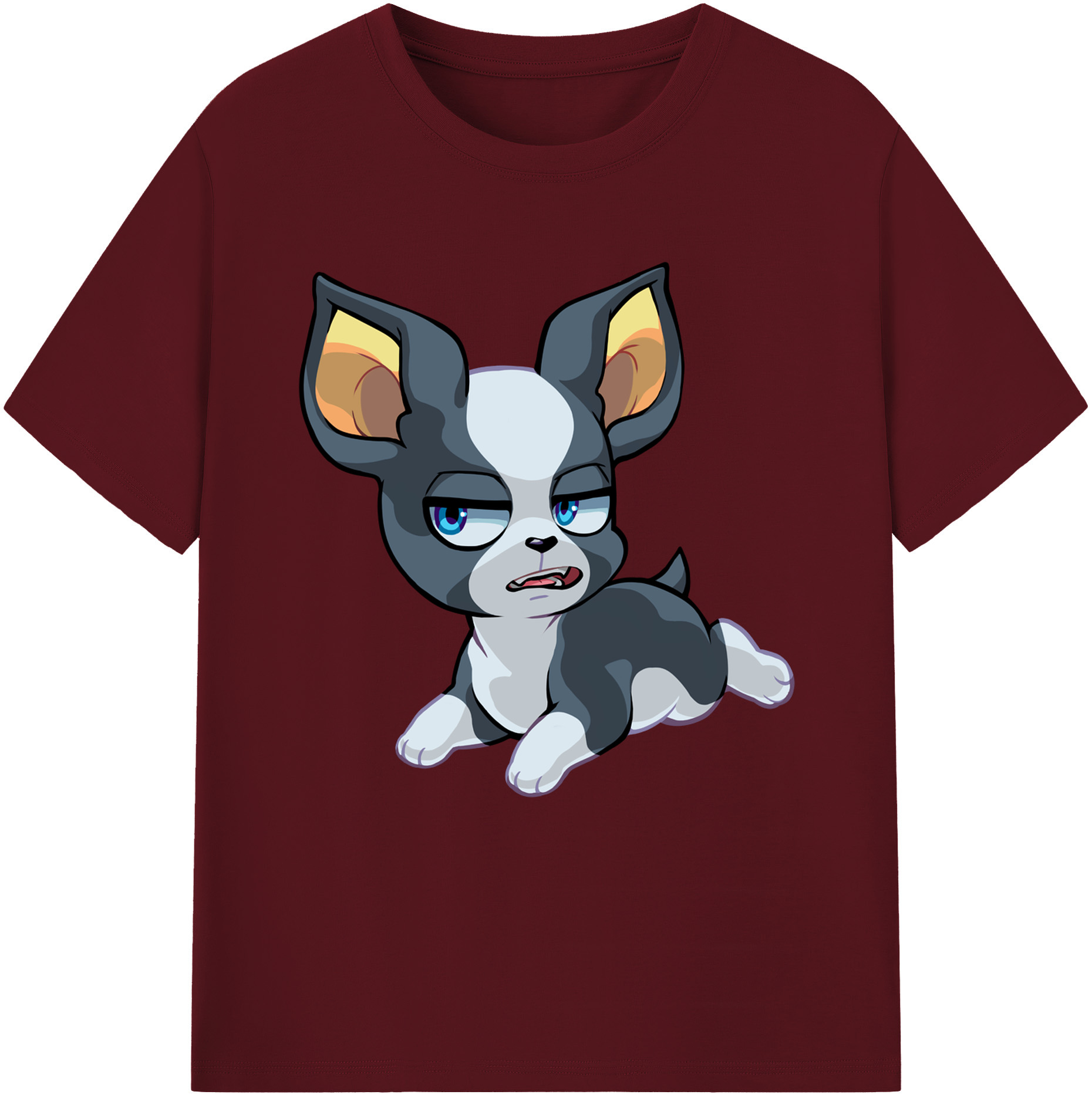 （画像用） ジョジョの奇妙な冒険 イギー JoJo's Bizarre Adventure Iggy 綿100％半袖Tシャツ（フロントプリント）